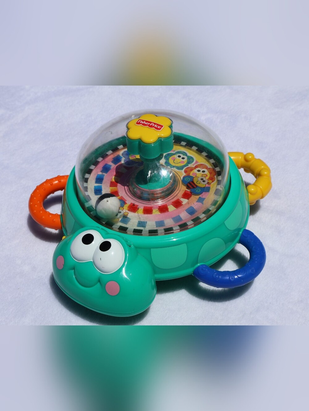 Y2K 2000 Fisher-Price Tip N' Top Turtle Working Sounds & Lights Interactive Toy